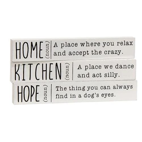 Set of 3 Home Kitchen Hope Definition Mini Sticks - Image 2