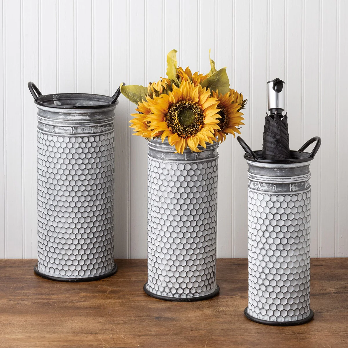 Set of 3 Honeycomb Tall Bucket Set - Image 2