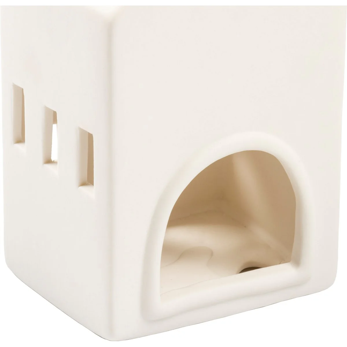 Set of 3 House Shaped Candle Holder with Battery Powered Tealight - Image 5