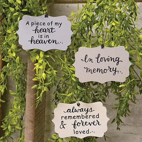 Set of 3 In Loving Memory Ornaments - Image 2