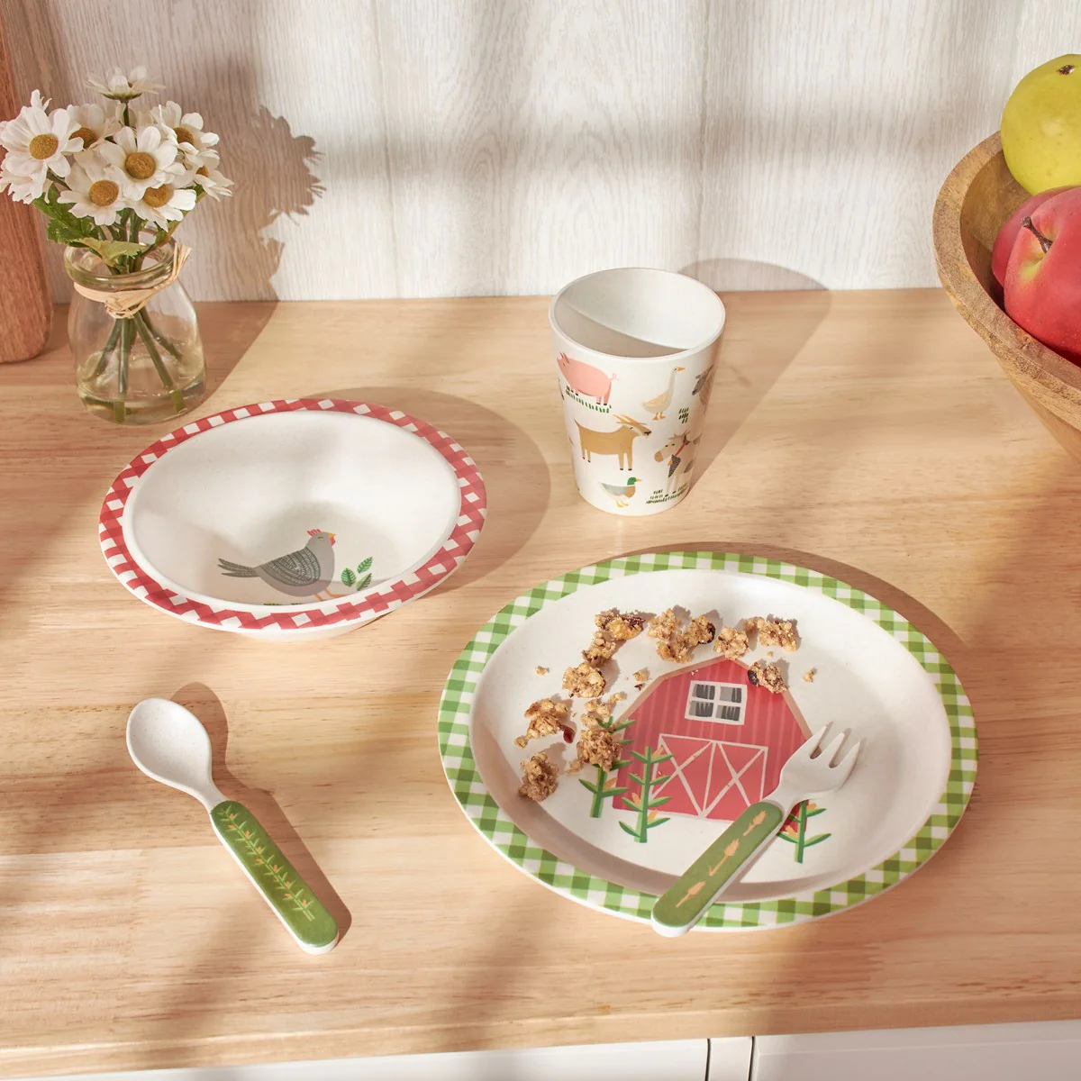 Set of 3 Little Farm Children Meal Set - Image 2