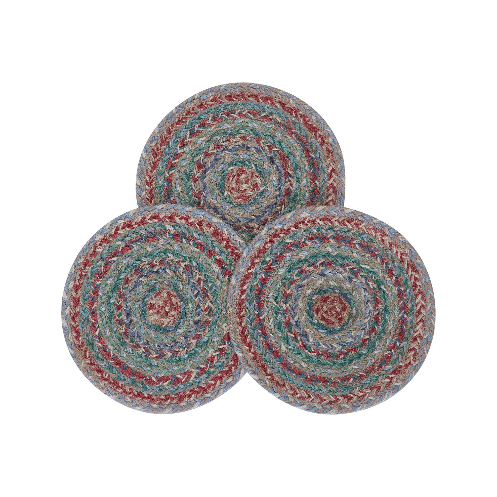 Set of 3 Multi Jute 8" Trivet - Image 2