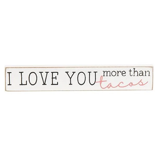 Surprise Me Sale 🤭 💙 Set of 3 Pizza My Heart & Love You More Than Taco Mini Blocks - Image 4