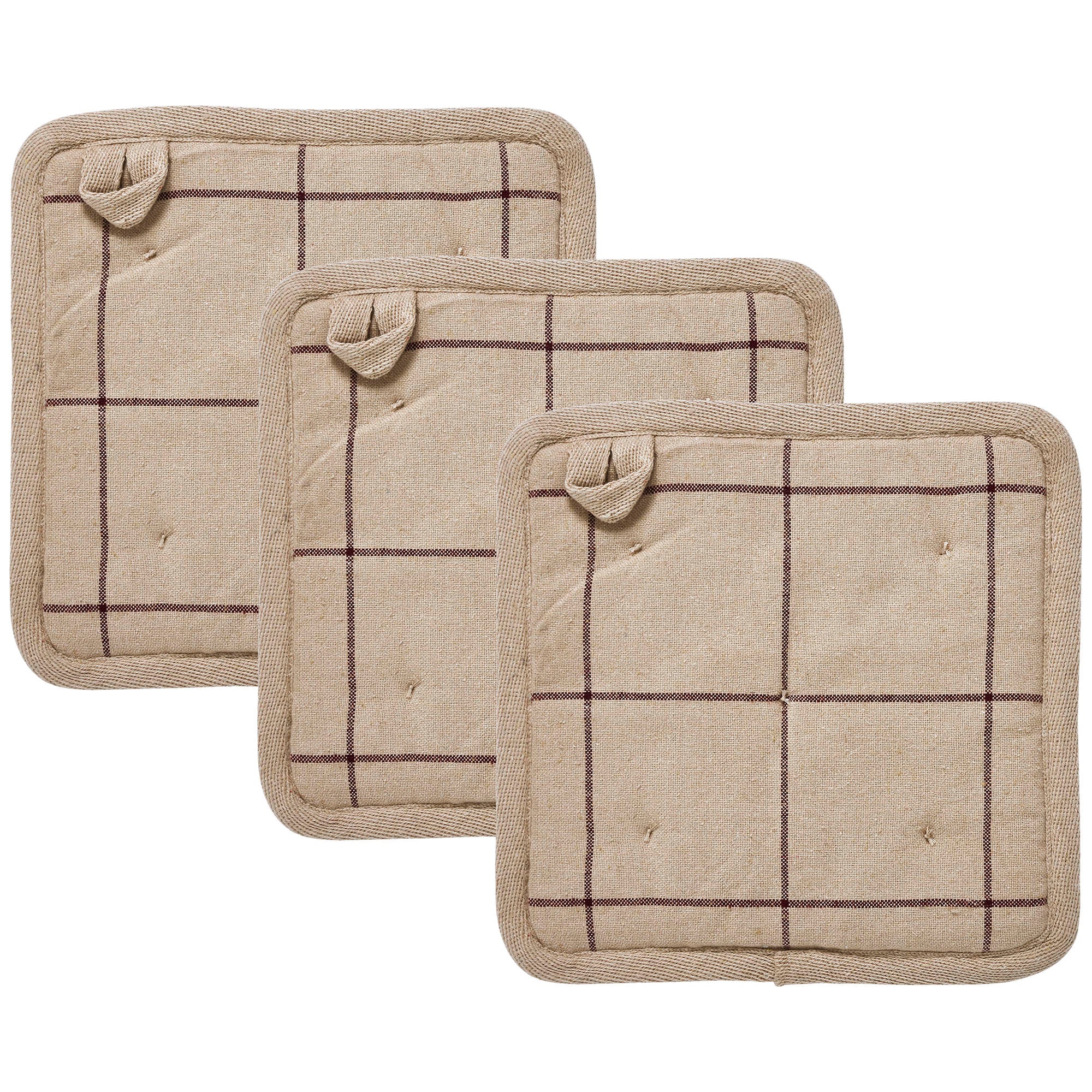 Set of 3 Prim & Proper Primitive Pot Holders - Image 3