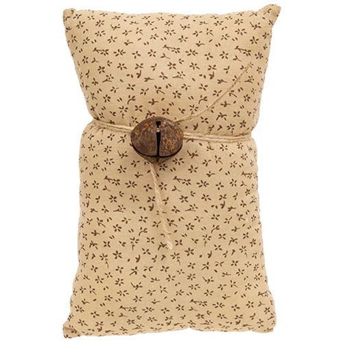 Set of 3 Primitive Americana Jingle Bell Decorative Pillows - Image 3