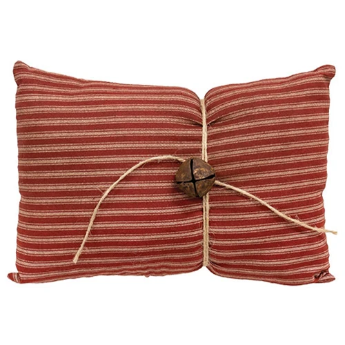 Set of 3 Primitive Americana Jingle Bell Decorative Pillows - Image 5