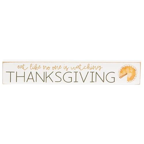 💙 Set of 3 Pumpkin Pie Thanksgiving Mini Stick Tabletop Signs - Image 3
