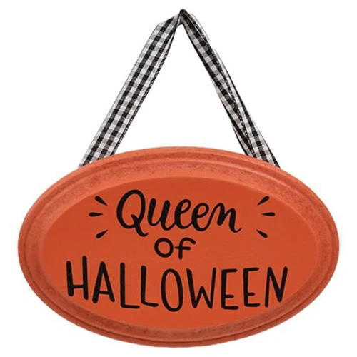 Set of 3 Queen of Halloween Wooden Ornaments - Image 4