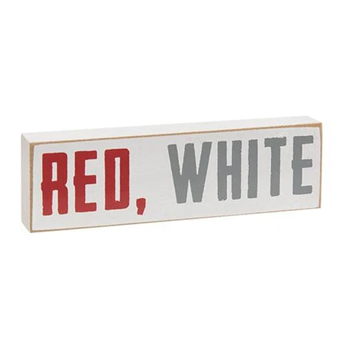 ๐ Set of 3 Red, White and Blessed Mini Blocks - Image 3