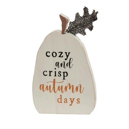 Set of 3 Rustic Fall Words Pumpkin Blocks - Image 3