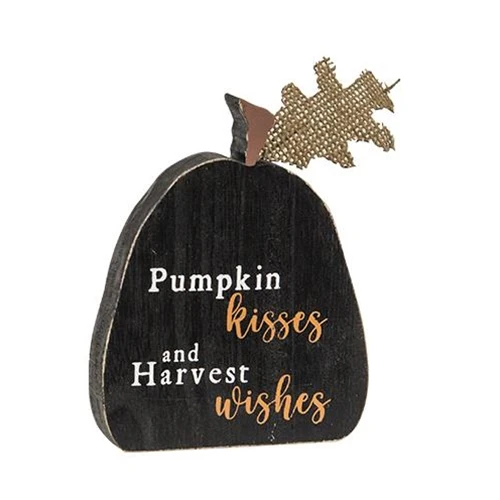 Set of 3 Rustic Fall Words Pumpkin Blocks - Image 4
