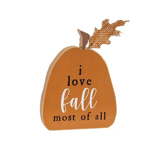 Set of 3 Rustic Fall Words Pumpkin Blocks - Image 5
