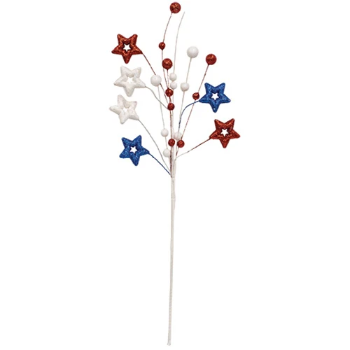 Set of 3 Sparkle Americana Star Spray - Image 3