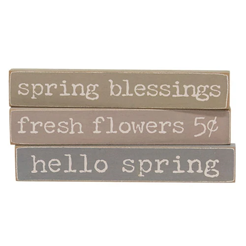 Set of 3 Spring Blessings Mini Sticks