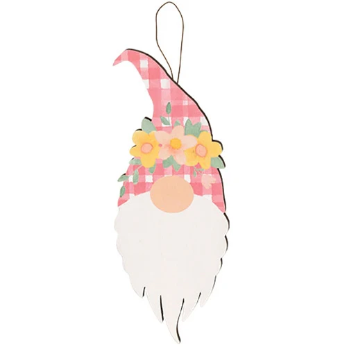 Set of 3 Spring Flower Chunky Gnome Ornaments - Image 3