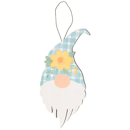 Set of 3 Spring Flower Chunky Gnome Ornaments - Image 4