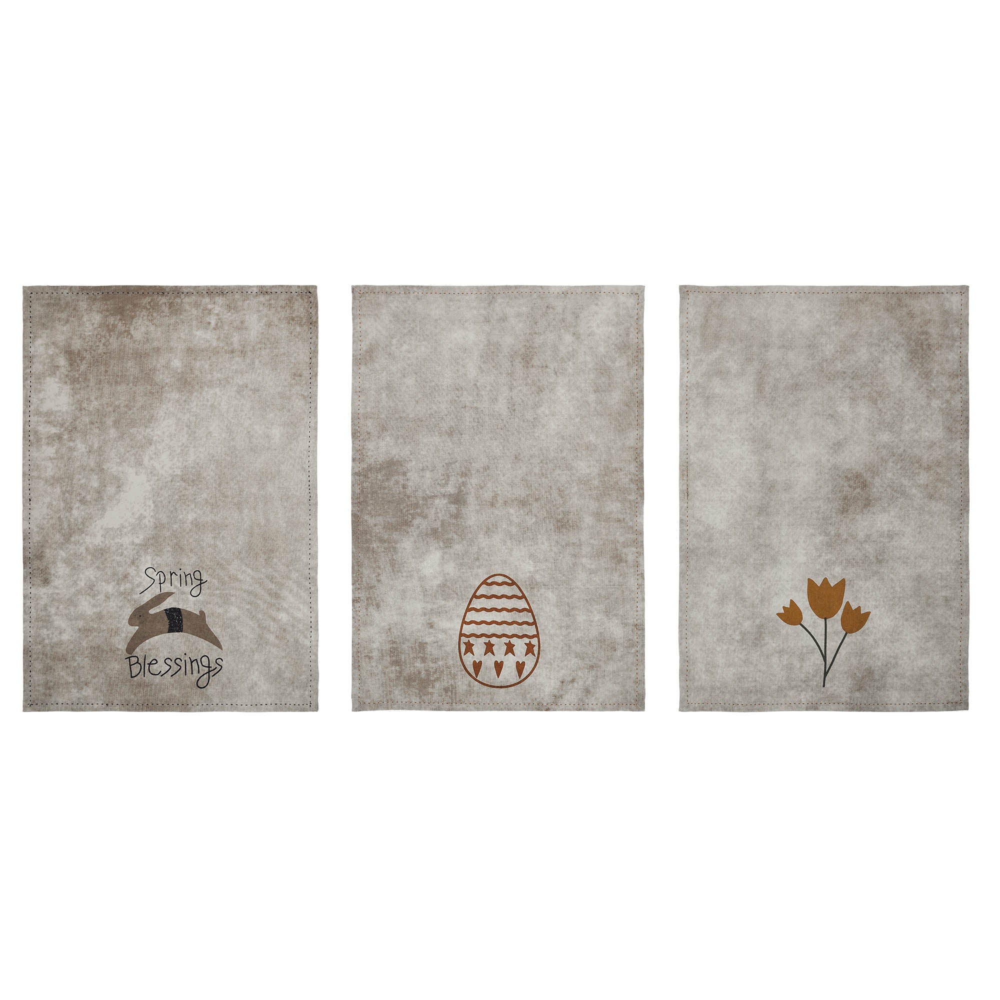 Set of 3 Spring In Bloom Easter Tea Towels - Image 3