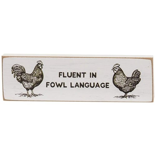 💙 Set of 3 Spunky Cow Pig Chicken Mini Stick Signs - Image 3