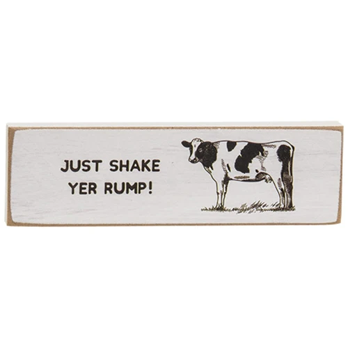 💙 Set of 3 Spunky Cow Pig Chicken Mini Stick Signs - Image 4