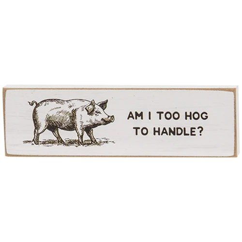 💙 Set of 3 Spunky Cow Pig Chicken Mini Stick Signs - Image 5