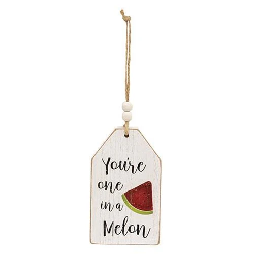 ๐ Set of 3 Summer Fruit Distressed Wooden Tag Ornaments - Image 4