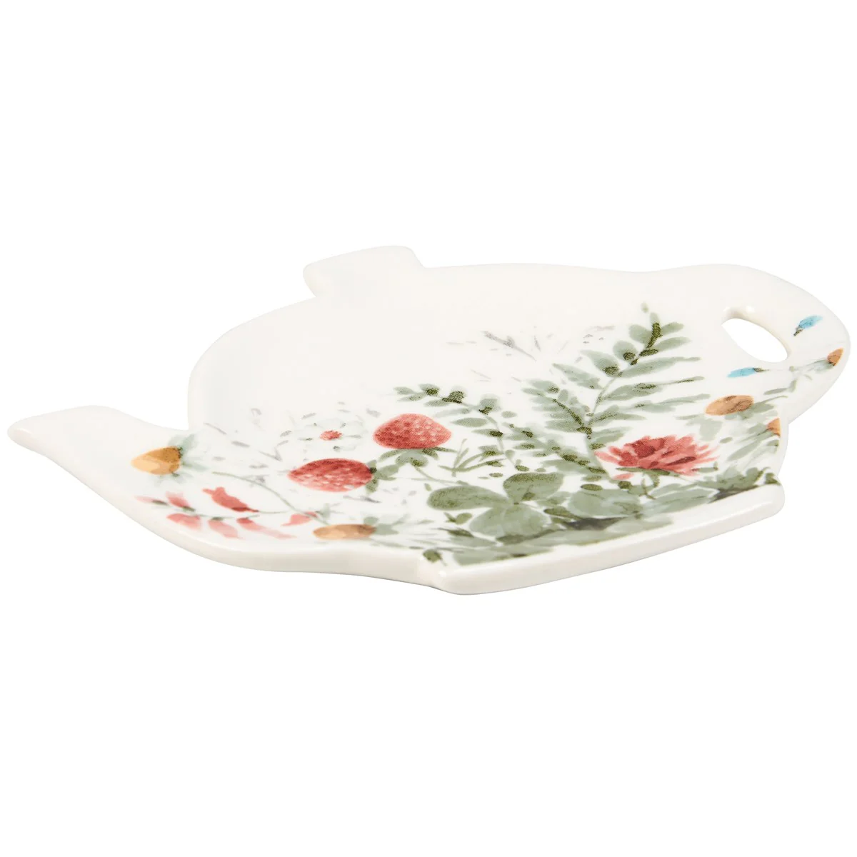 Set of 3 Tea Bag Holders with Floral Design - Image 3