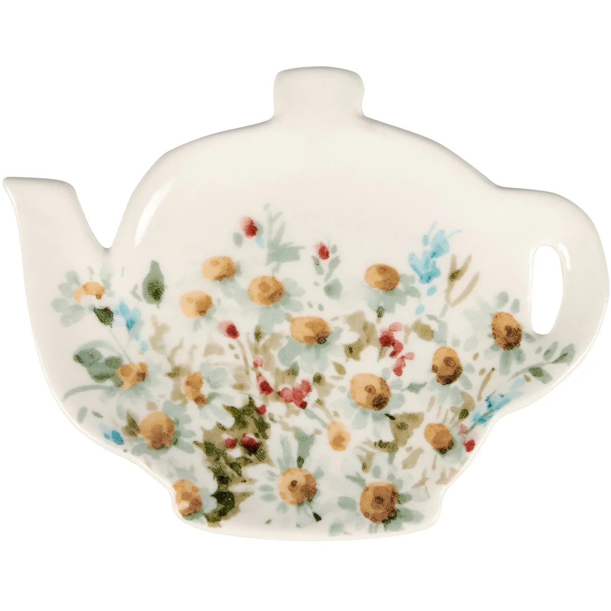 Set of 3 Tea Bag Holders with Floral Design - Image 5