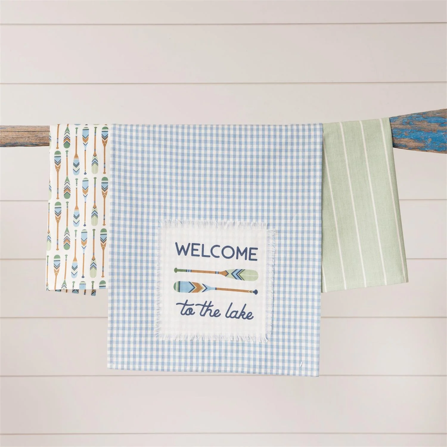 Set of 3 Welcome To The Lake Tea Towels