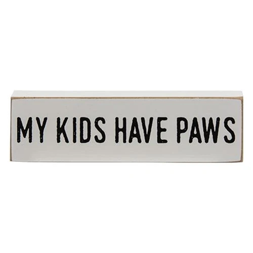Set of 3 We're Dog People Thin Mini Block Signs - Image 4