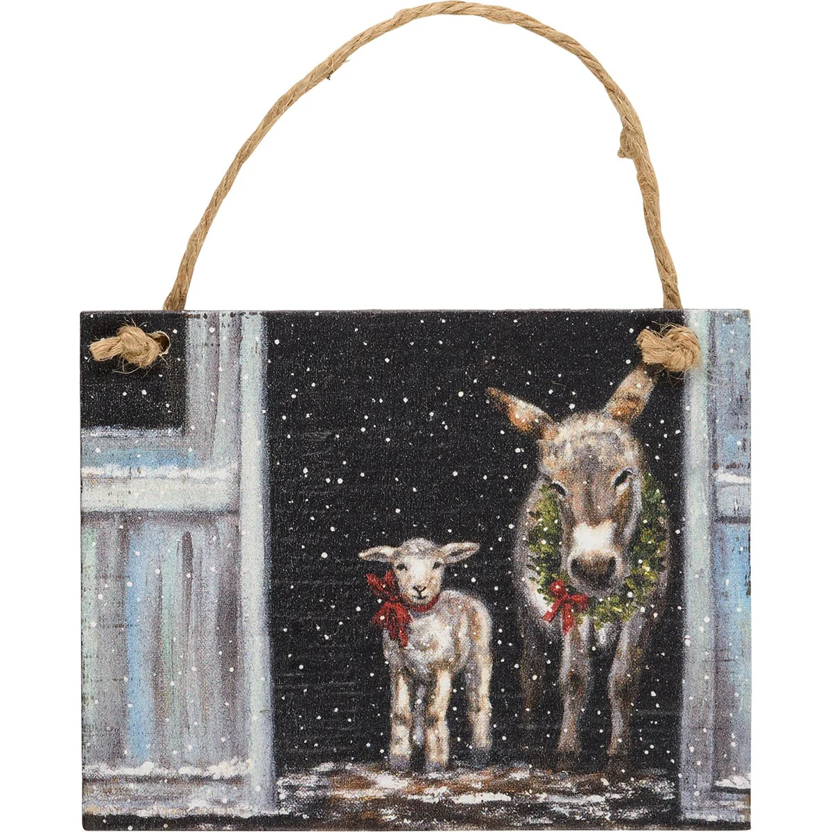 ๐ Set of 3 Wintry Farm Ornament Set - Image 5