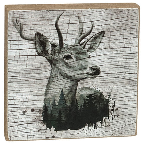 Set of 3 Woodland Forest Animal 4" Square Blocks - Image 3