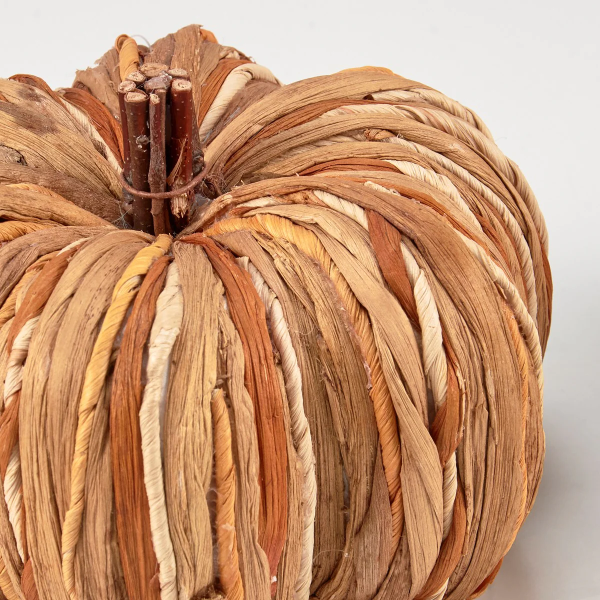 💙 Set of 3 Woven Rattan Pumpkins - Image 3