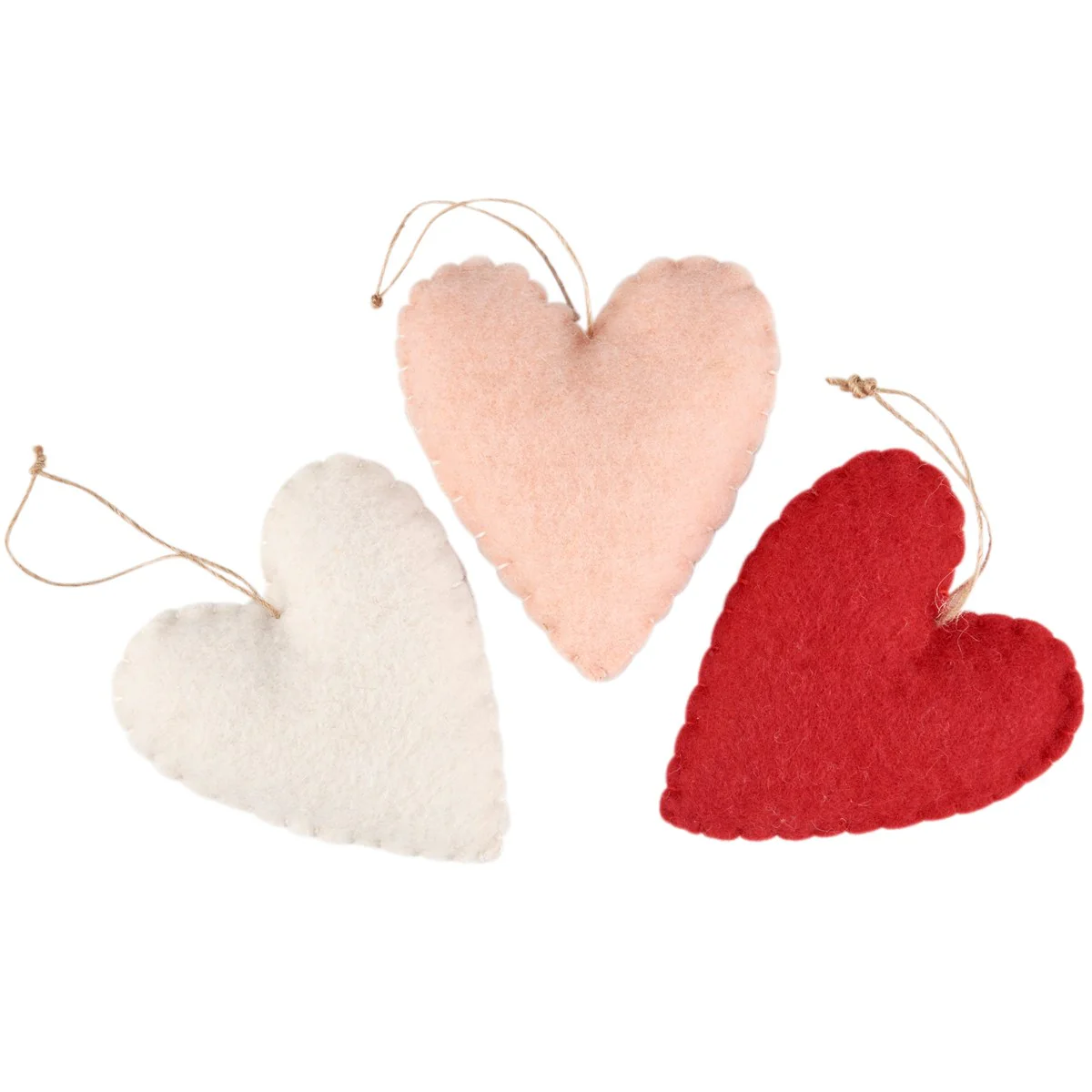Set of 3 XOXO Heart Ornaments - Image 2
