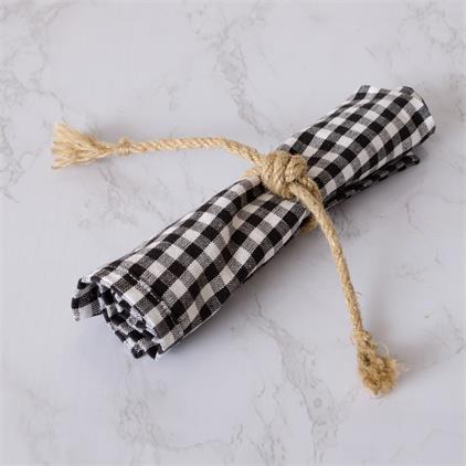 Set of 4 Adjustable Jute Rope Napkin Ring