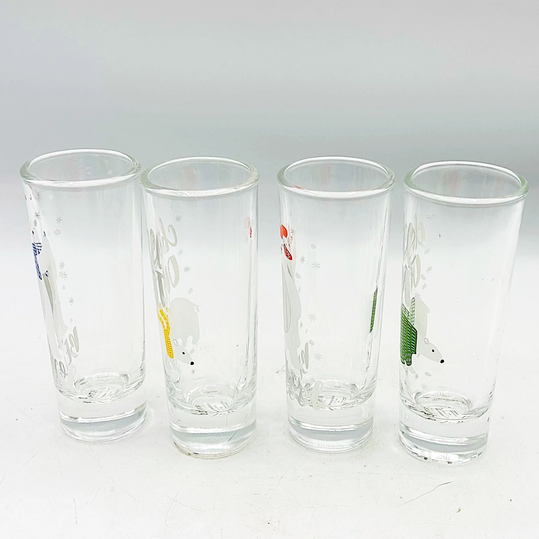 ๐ Set of 4 Christmas Polar Bear Shot Glasses TMD Holdings - Image 5