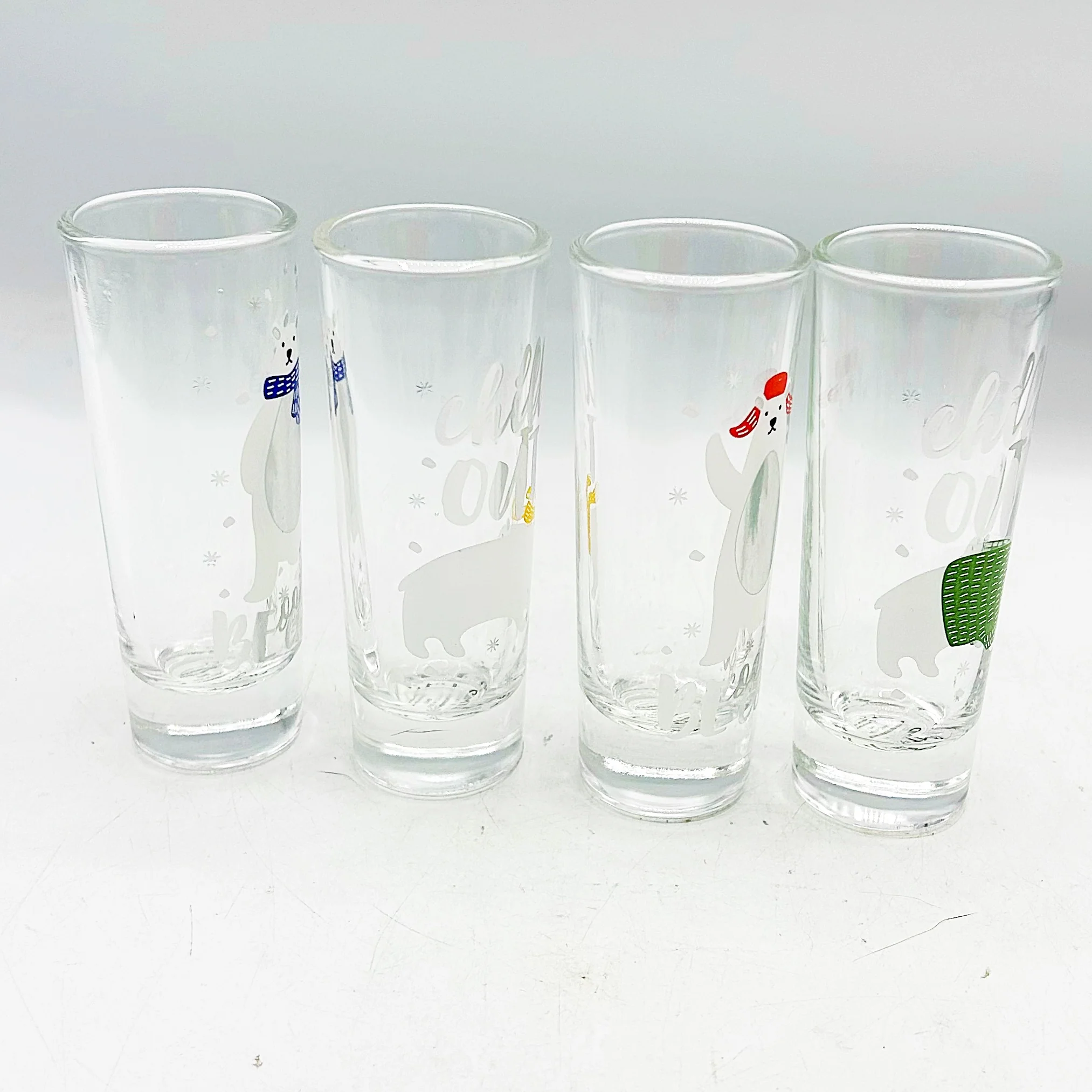 ๐ Set of 4 Christmas Polar Bear Shot Glasses TMD Holdings - Image 7