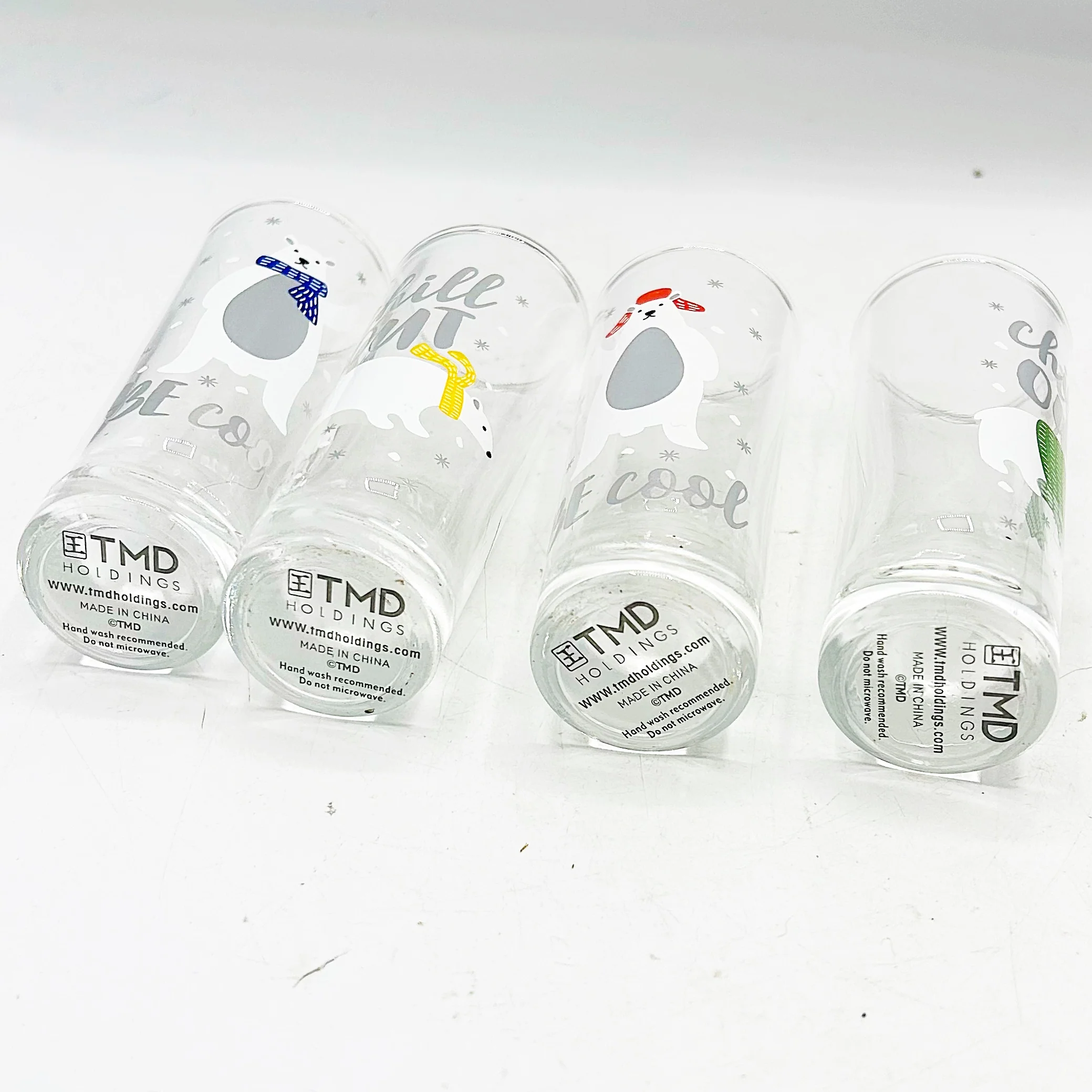 ๐ Set of 4 Christmas Polar Bear Shot Glasses TMD Holdings - Image 9