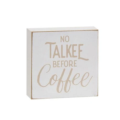 Set of 4 Coffee Themed Mini Block Signs - Image 4