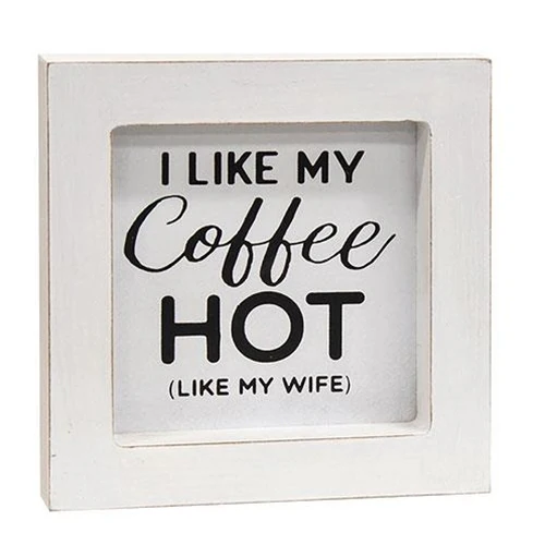 Set of 4 Coffee Themed Mini Framed Signs in Black and White - Image 6