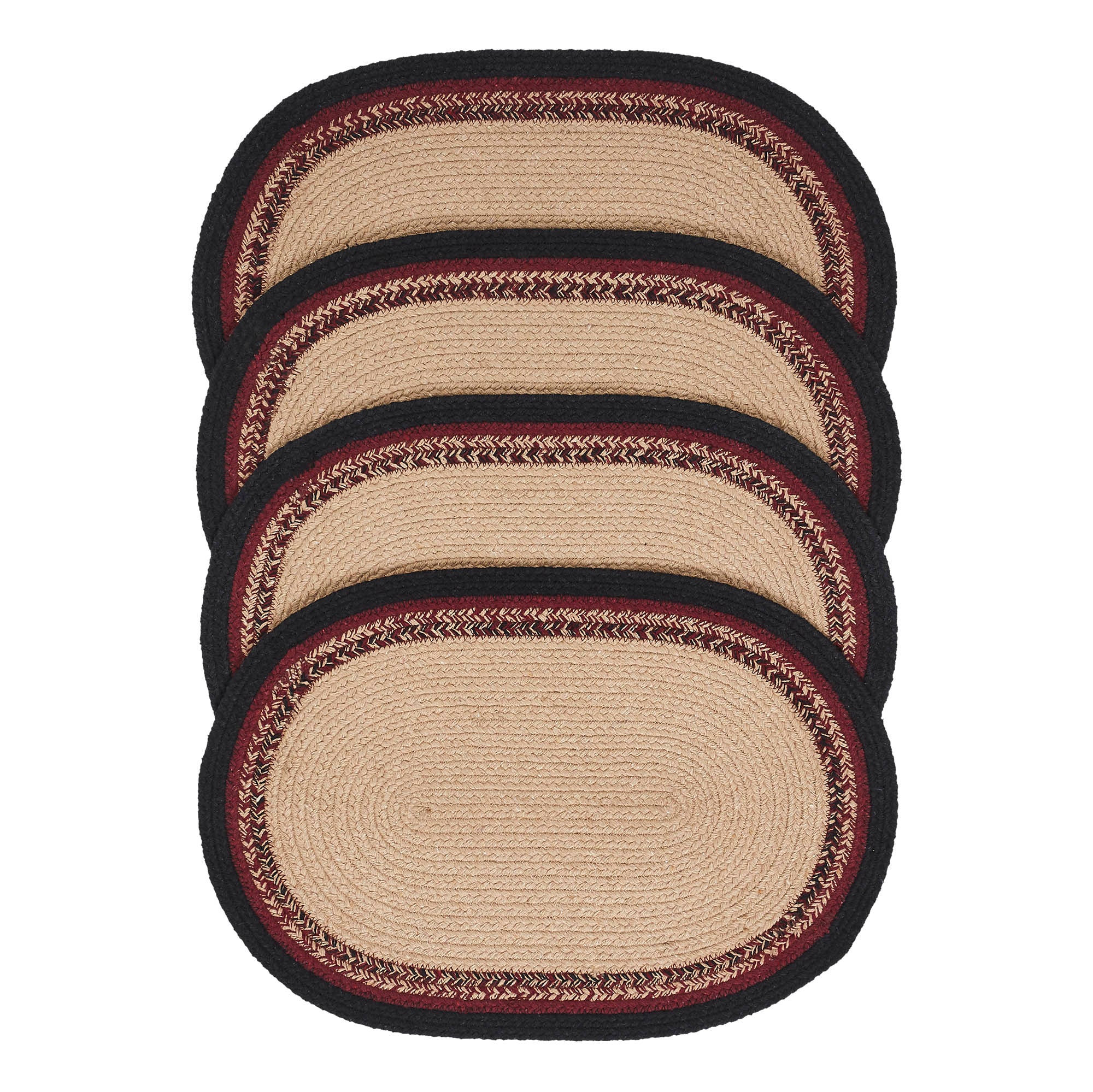 Set of 4 Connell Stencil Stars Oval Placemats - Image 3