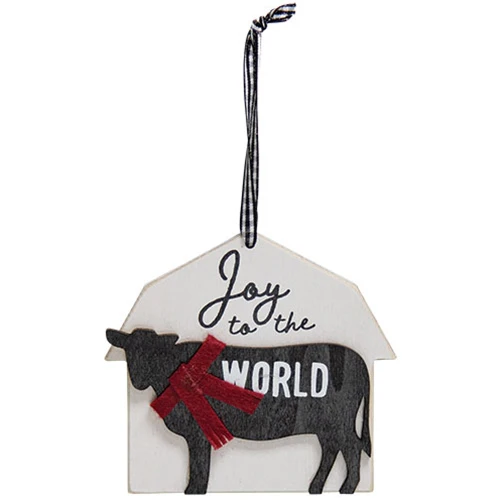 Set of 4 Farm Animal Barn Ornaments - Image 4