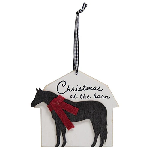 Set of 4 Farm Animal Barn Ornaments - Image 5