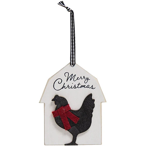 Set of 4 Farm Animal Barn Ornaments - Image 6