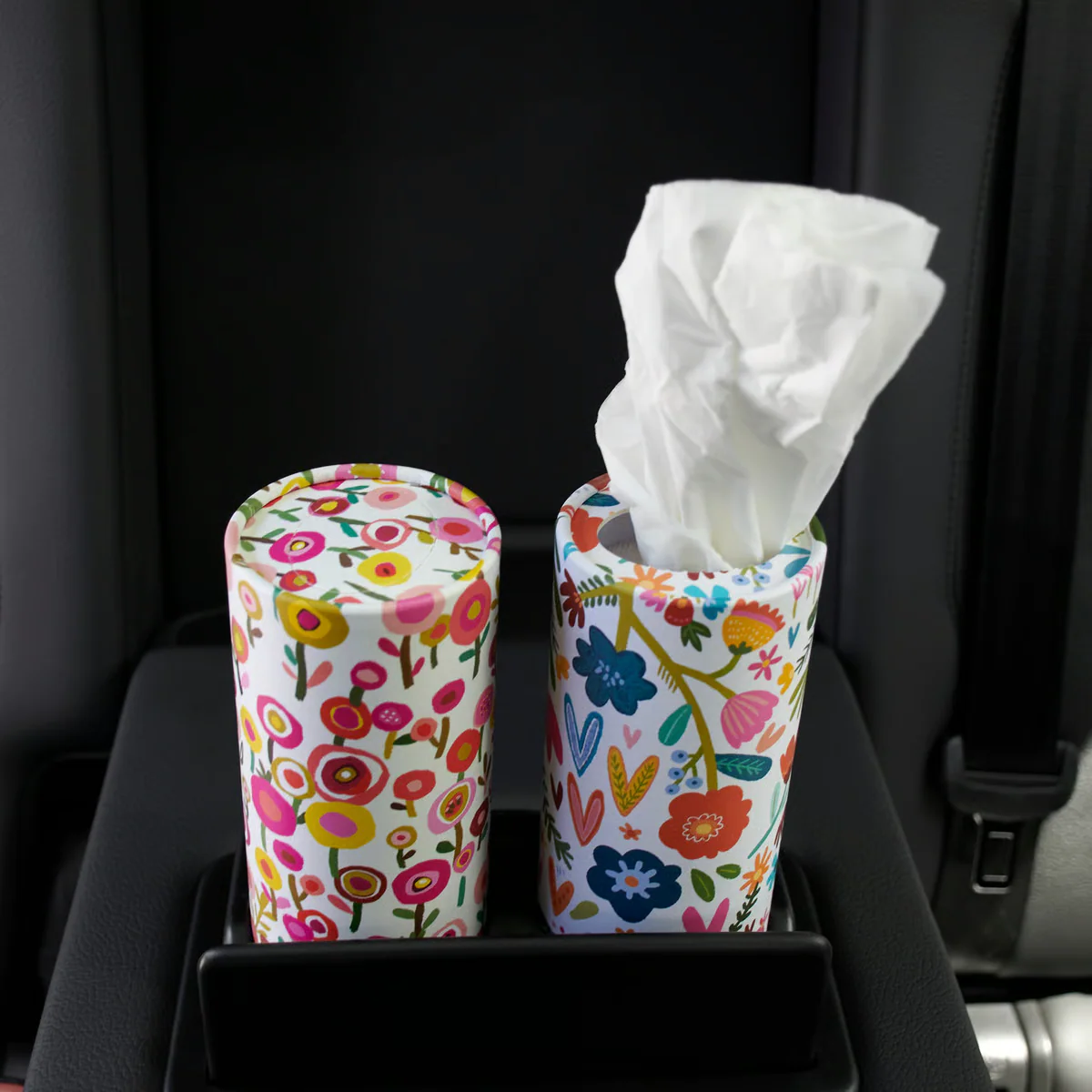 Set of 4 Floral Tissue Boxes with Tissues - Image 2