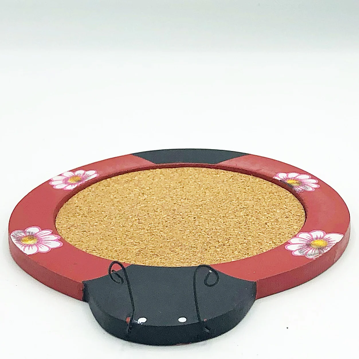 ๐ Set of 4 Ladybug Shaped Wooden Drink Coasters - Image 2