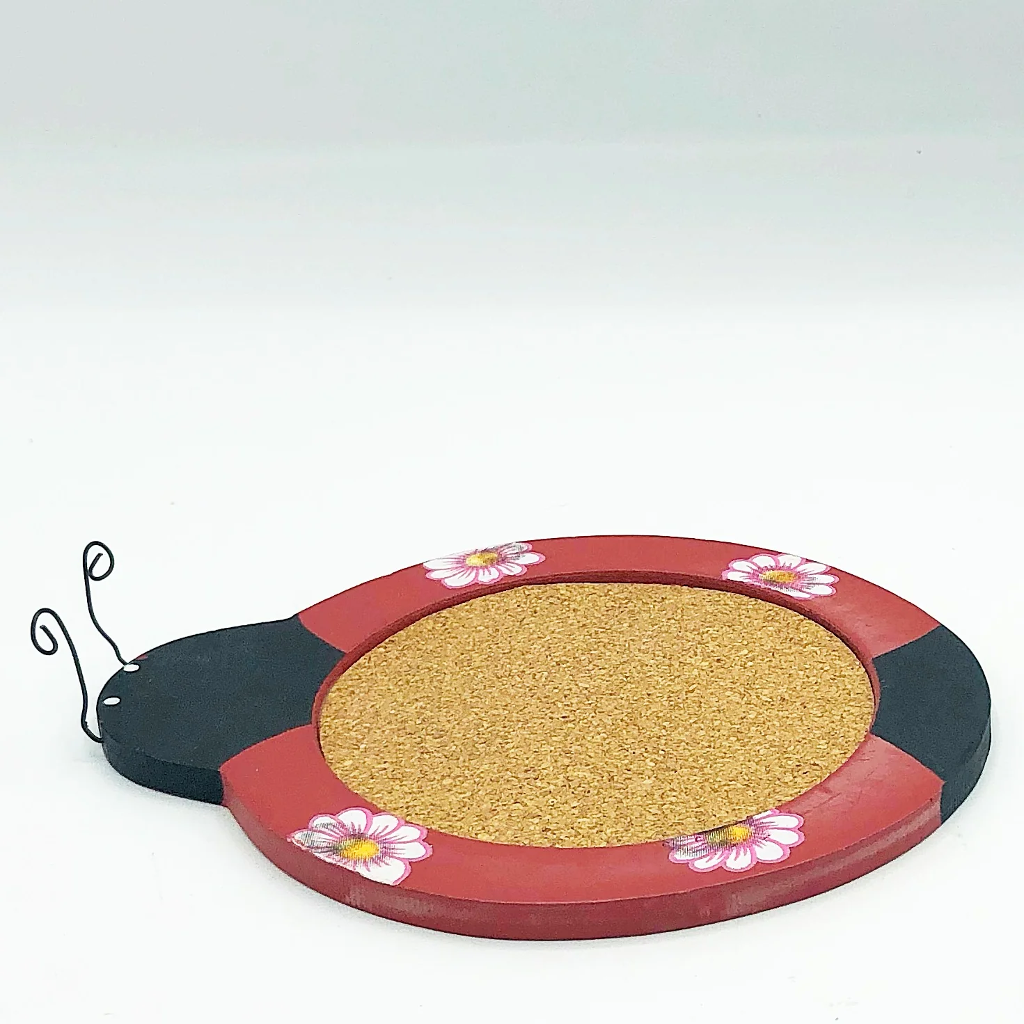 ๐ Set of 4 Ladybug Shaped Wooden Drink Coasters - Image 3