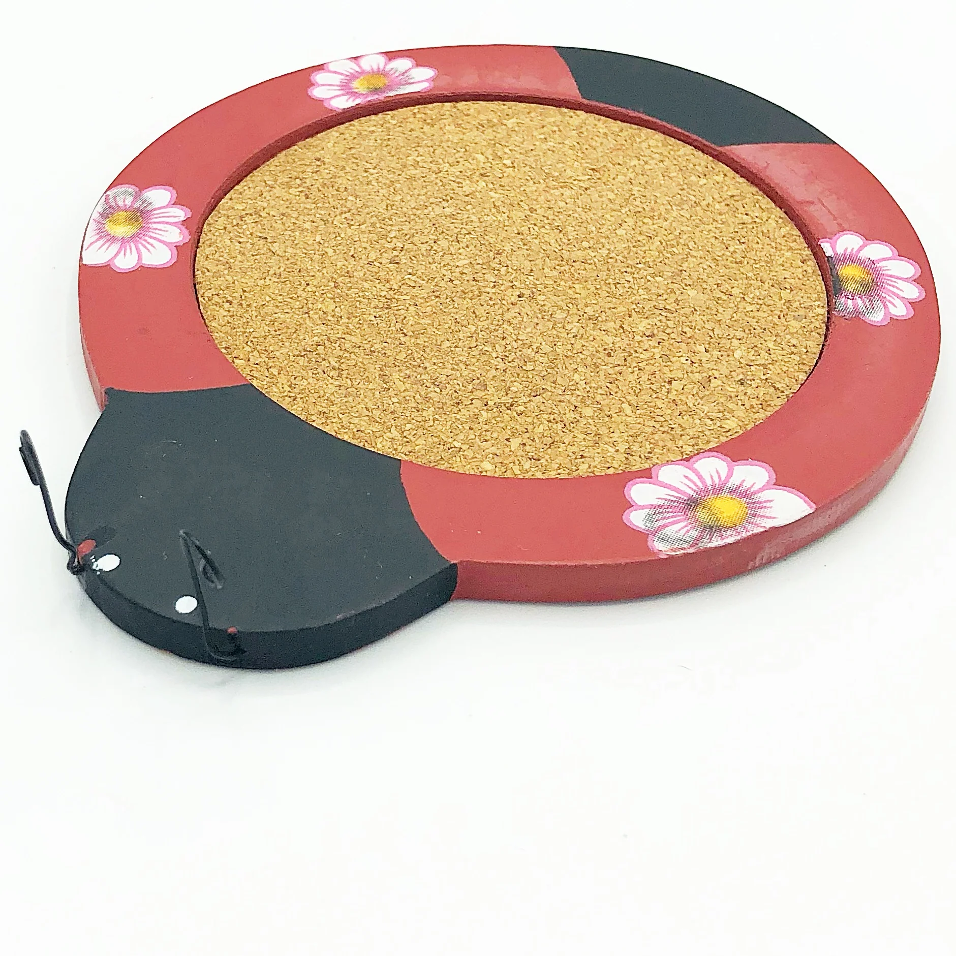 ๐ Set of 4 Ladybug Shaped Wooden Drink Coasters - Image 6