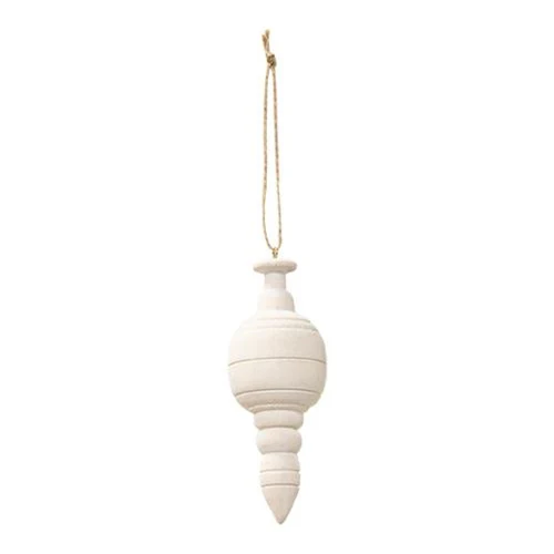 ๐ Set of 4 Wooden Newel Ornaments Farmhouse Colors - Image 2