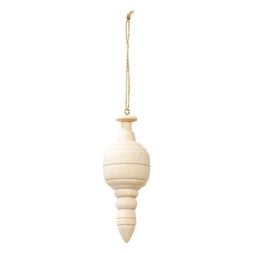 ๐ Set of 4 Wooden Newel Ornaments Farmhouse Colors - Image 5