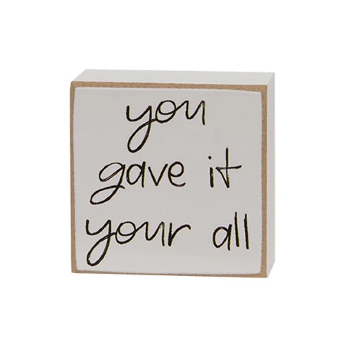 Set of 4 You're The Good Things Mini Square Blocks - Image 3